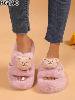 Kapcie damskie BG190.PINK (36/41,12par)