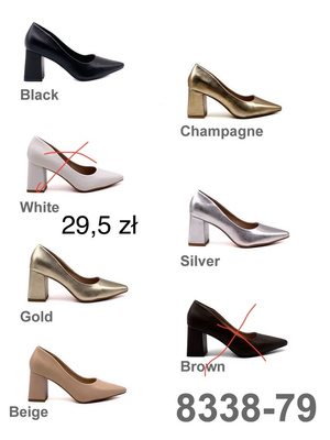 Czółenka damskie 8338-79.KOLORDOWYBORU (36/41 12par)