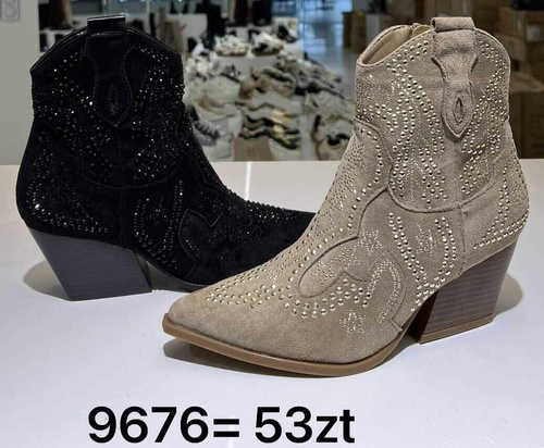 Botki damskie 7A9676.KHAKI (36/41,12par)