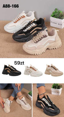 Buty sportowe damskie 7A88-166.KOLOR DO WYBORU  (36/41,12par)