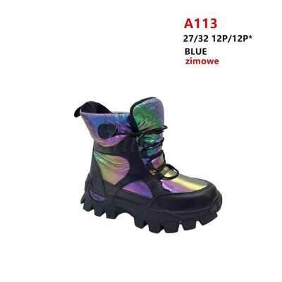Botki dziewczęce 3AA113.BLUE (26/31,12par)