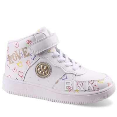 Botki dziewczęce 3AB1187-C.WHITE (27/32,8par)