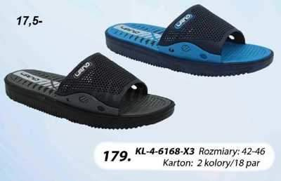 Klapki męskie 9AKL-4-6168-X3.MIX  (42/46,18par)