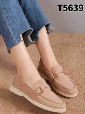 Mokasyny damskie 7AT563.KHAKI (36/41,12par)