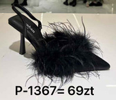 Sandały damskie P-1367.BLACK (36/41,12par)