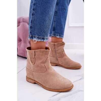 Botki damskie  7AA3725-63.KHAKI  (36/41,12par)