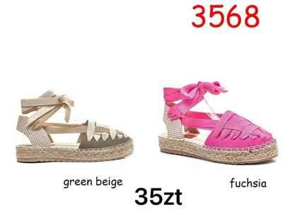 Sandały damskie 7A3568.PINK, BEIGE (36/41,12par)
