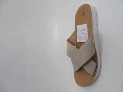 Klapki damskie 7ADH04A-3.BEIGE (36/41,12par)