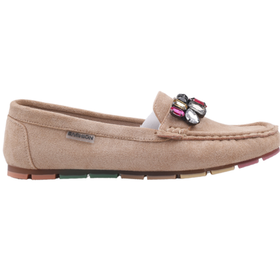 Mokasyny damskie MH26-8.BEIGE (36/41,12par)