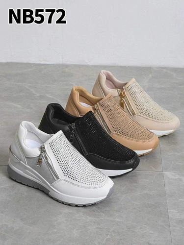 Buty sportowe damskie 7ANB572.KHAKI (36/41,12par)