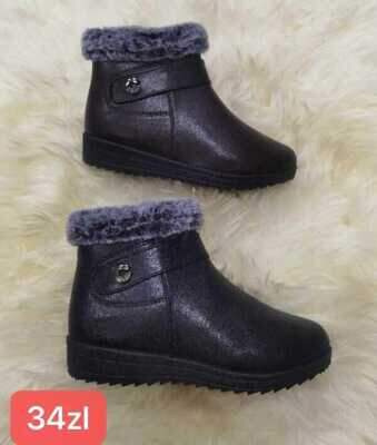 Botki damskie  7A309.BLACK, BROWN (37/42,12par)