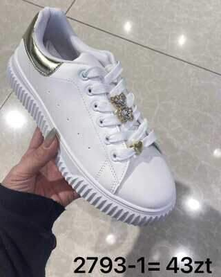 Buty sportowe damskie 7A2793-1.WHITE/GOLD (36/41,12par)