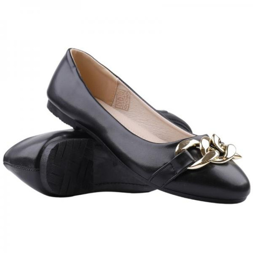 Balerinki damskie F55-3.BLACK (36/41,12par)