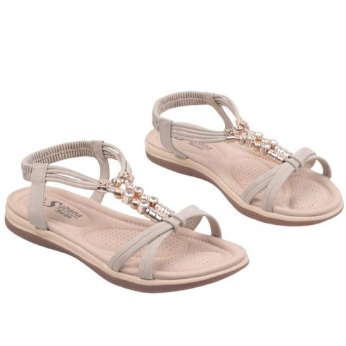Sandały damskie DH23-5.BEIGE (36/41,12par)