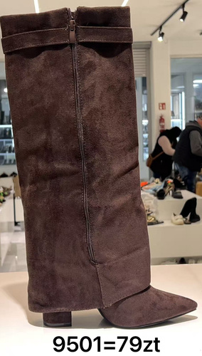 Kozaki damskie 9501.BROWN (36/41,12par)