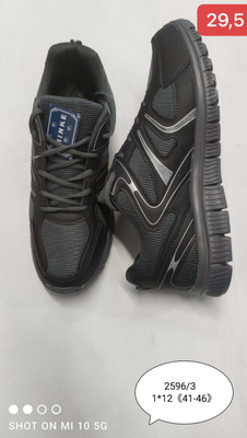 Buty sportowe męskie 2596-3.GREY (41/46,12par)