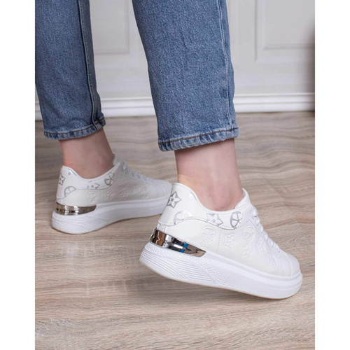 Buty sportowe damskie MK668.WHITE/SILVER (36/41,12par)