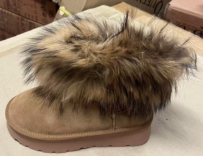 Botki damskie 5849.KHAKI (36/41,12par)