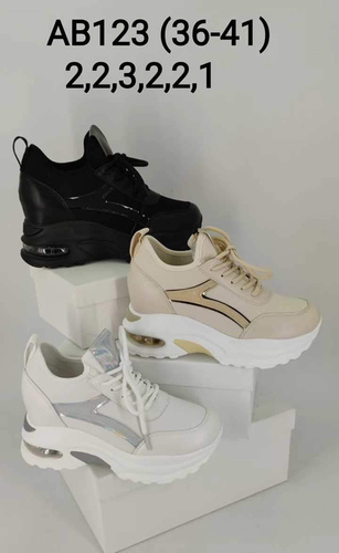 Botki damskie 7AAB123.BLACK, WHITE, BEIGE (36/41,12par)