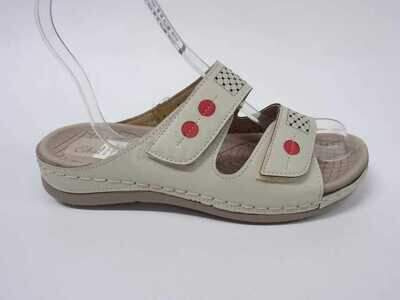 Klapki damskie 7AW715-7.BEIGE (36/41,12par)