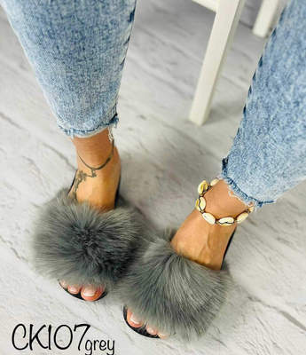 Klapki damskie CK107.GREY (36/41,12par)