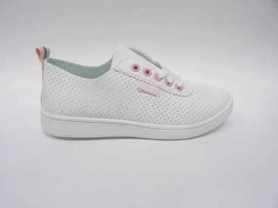 Trampki damskie 7ASJ2219-3.WHITE/PINK (36/41,12par)