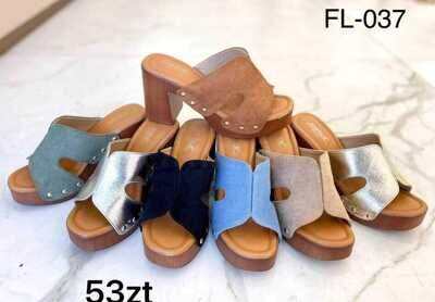 Klapki damskie 7AF-37.KOLORDOWYBORU (36/41,12par)