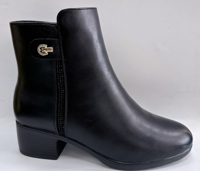 Botki damskie D3115.BLACK Ocieplane (36/41,12par)