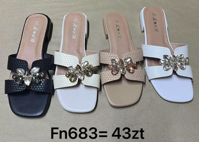 Klapki damskie FN683.KOLORDOWYBORU (36/41,12par)