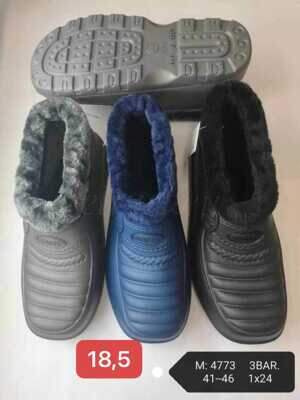 Kapcie męskie 9AM4773.MIX (41/46,24par)