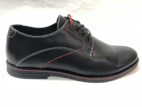 Półbuty męskie AB300A-3.BLACK/RED (40/45,8par)