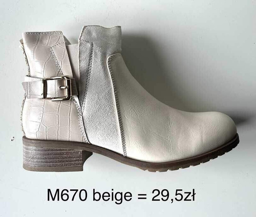 Botki damskie 7AM670.BEIGE (36/41,12par)