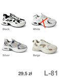 Buty sportowe damskie L-81.KOLORDOWYBORU (36/41,12par)