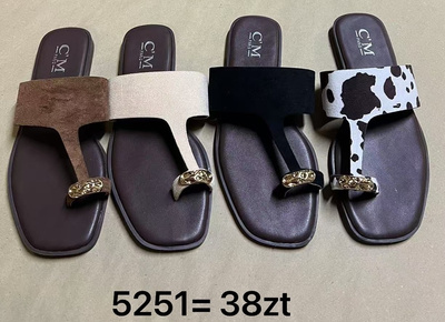 Klapki damskie 5251.KOLORDOWYBORU  (36/41,12par)