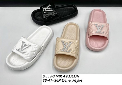 Klapki damskie D553-3.MIX  (36/41,36par)