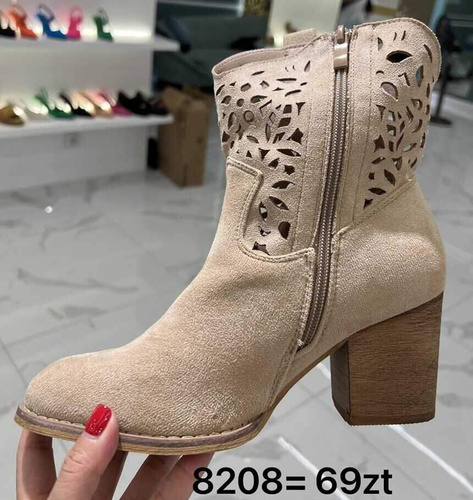 Botki damskie 7A8208.BEIGE (36/41,12par)