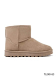 Botki damskie ocieplane 7ATL240-63.KHAKI (36/41,12par)