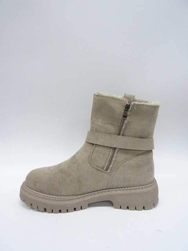 Botki damskie 7AE8217-3.BEIGE Ocieplane (36/41,12par)