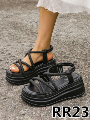 Sandały damskie RR23.BLACK (36/41,12par)