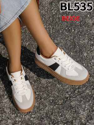 Buty sportowe damskie 7ABL535.BEIGE (36/41,12par)