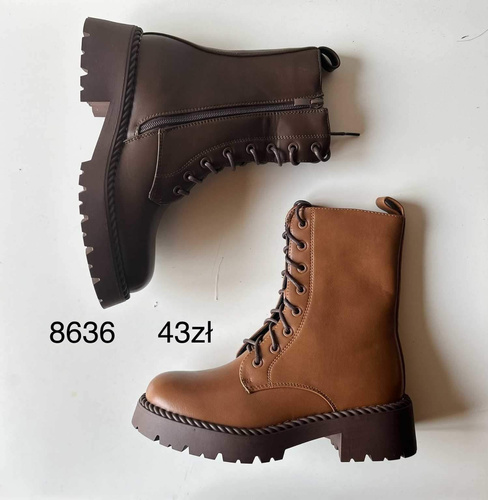 Botki damskie 7A8636.BROWN (36/41,12par)