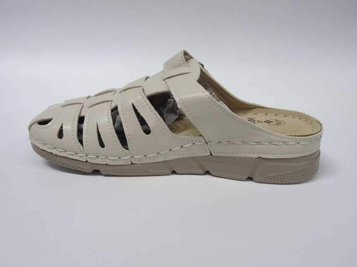 Klapki damskie 7A6921-3.BEIGE (37/41,12par)