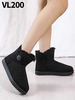 Botki damskie ocieplane 7AVL200.BLACK (36/41,12par)