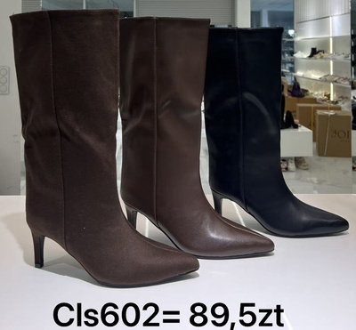 Kozaki damskie CLS602.KOLORDOWYBORU (36/41,12par)