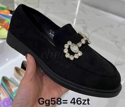 Mokasyny damskie 7AGG58.BLACK (36/41,12par)