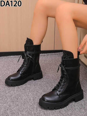 Botki damskie ocieplane DA120.BLACK (36/41,12par)