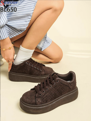 Buty sportowe damskie 7ABL650.BROWN (36/41,12par)