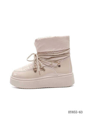 Botki damskie ocieplane HY855-63.KHAKI (36/41,12par)