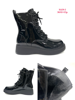 Botki damskie ocieplane 7ASA29-2.BLACK (36/41,12par)