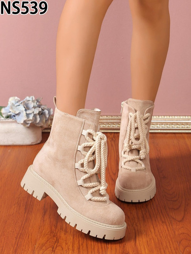 Botki damskie ocieplane NS539.BEIGE (36/41,12par)
